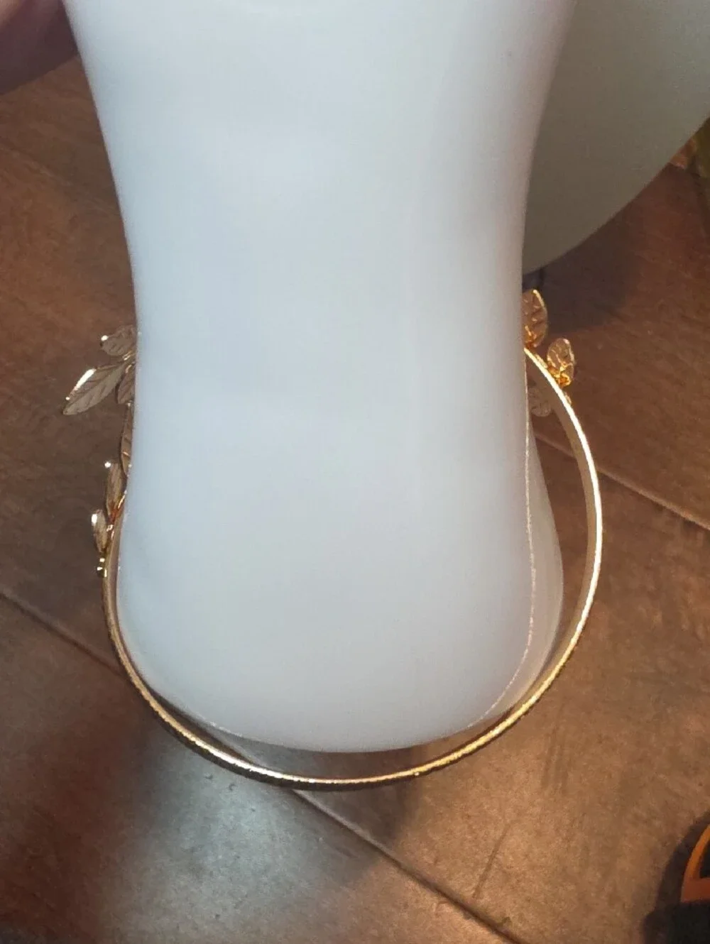 Gold Leaf Decorative Vase Collar by